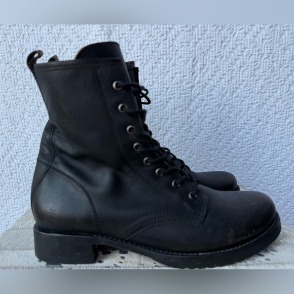 Frye Veronica Flex Combat Boot in Antique Brown Size 11 - Picture 3 of 9